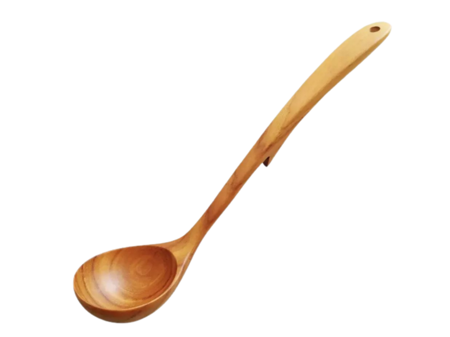 A600010004-Thailand pure handmade teak back hook design big spoon