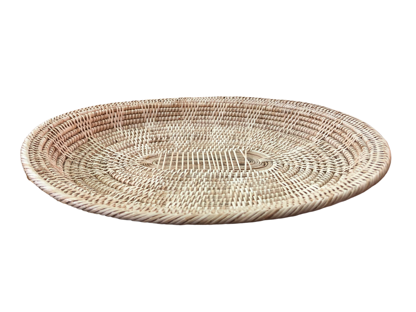 C600030002-Thailand pure handmade rattan oval plate