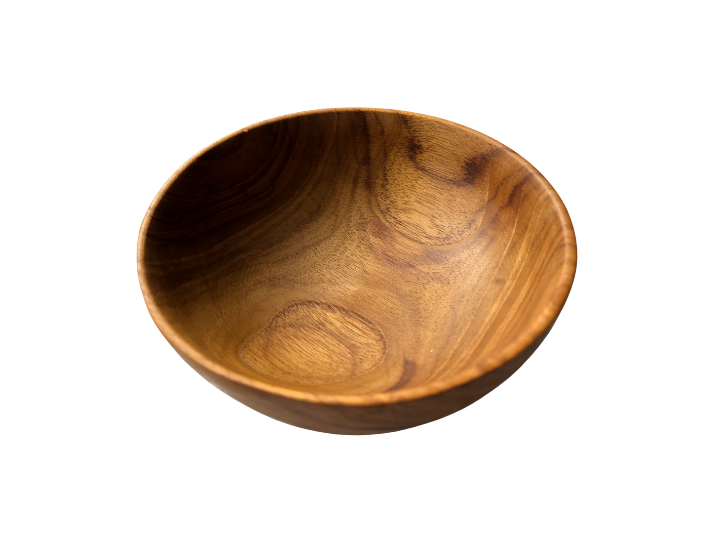 B600020023-Thailand pure handmade teak 4.5 inch deep bowl