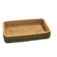 C600030005V-Thailand pure handmade rattan flat rectangular storage basket (large, medium, small)